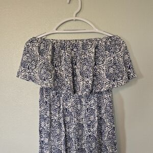 Yidarton | Blue Floral Strapless Maxi Dress Size Large NWOT